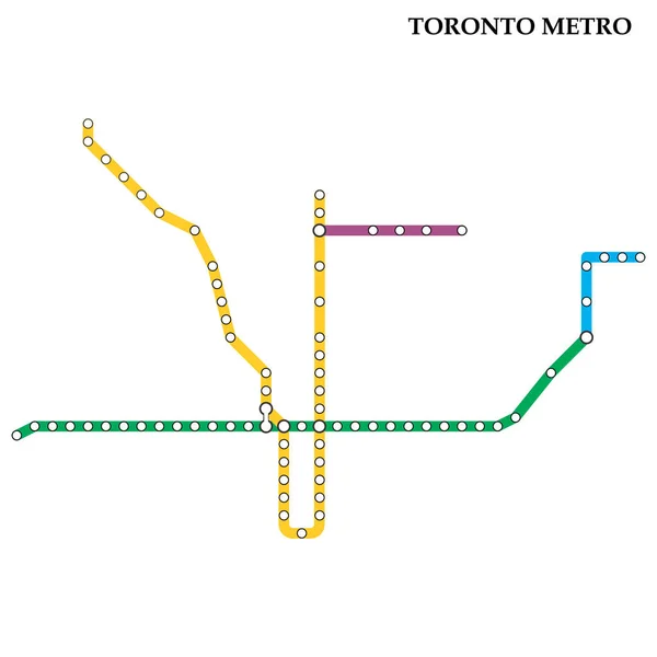 Carte du métro, Métro — Image vectorielle