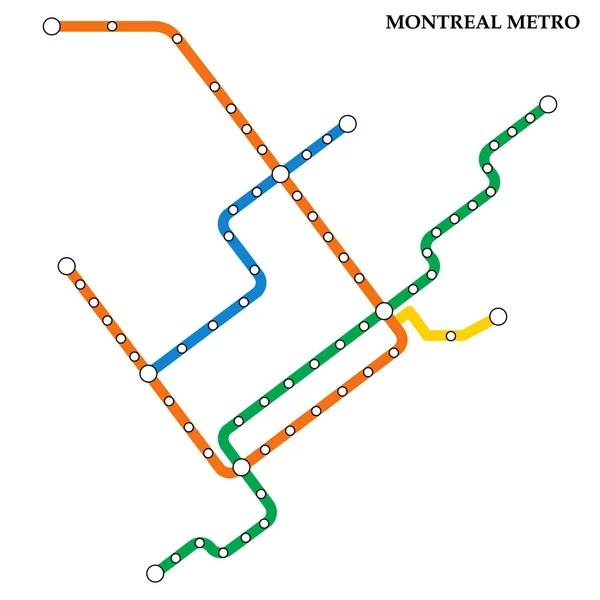 Carte du métro, Métro — Image vectorielle