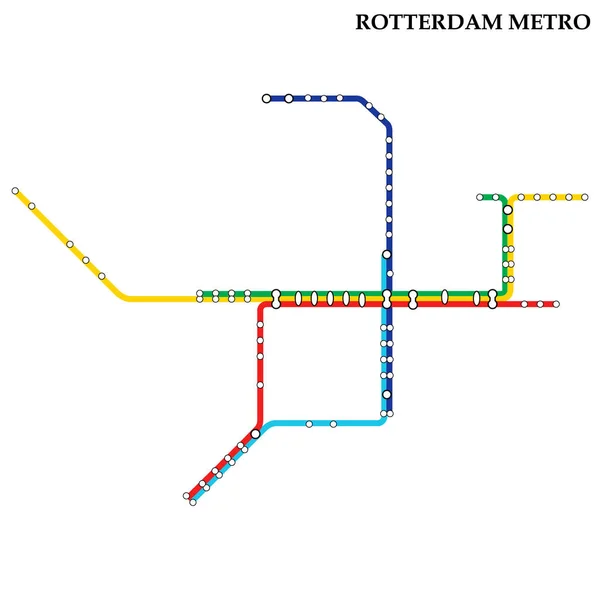 Carte du métro, Métro — Image vectorielle