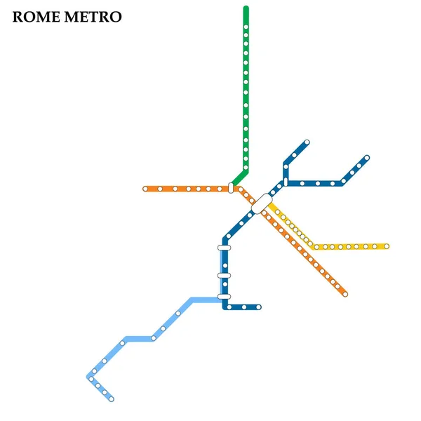 Carte du métro, Métro — Image vectorielle