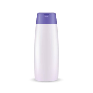 Gerçekçi plastik Şampuan şişe mockup