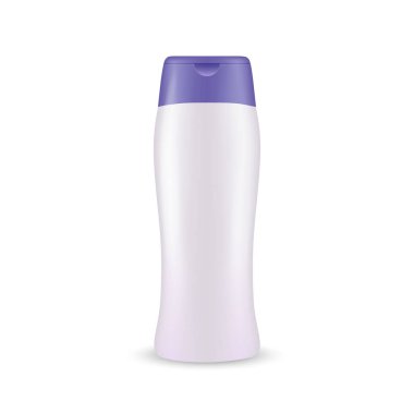 Gerçekçi plastik Şampuan şişe mockup