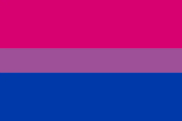 Bisexuella stolthet flagga — Stock vektor