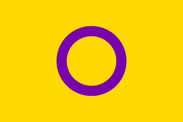 Intersex stolthet flagga — Stock vektor