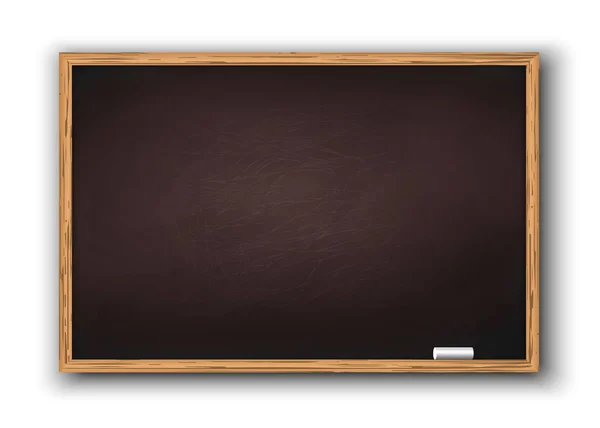 Krijtbord met houten frame — Stockvector