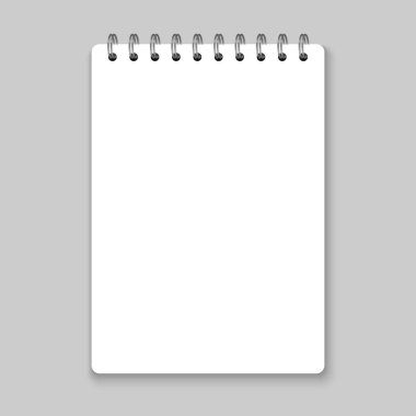 Gerçekçi spiral defter maket
