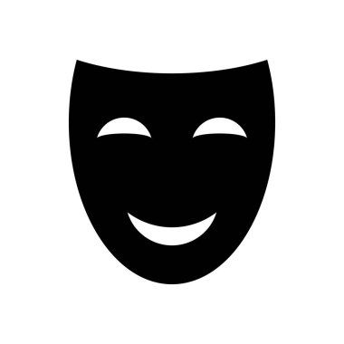 Tiyatro maskesi vektör simgesi