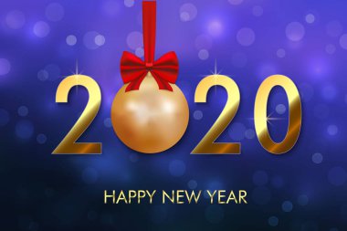 Mutlu yeni yıl 2020 arka plan.