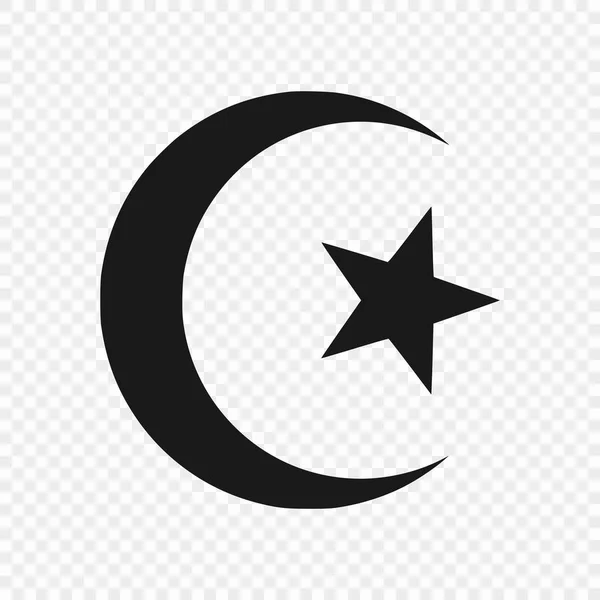 Symbol des Islams isoliert — Stockvektor