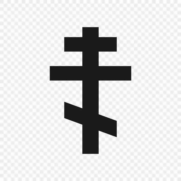 Orthodox cross isolated — Stock Vector