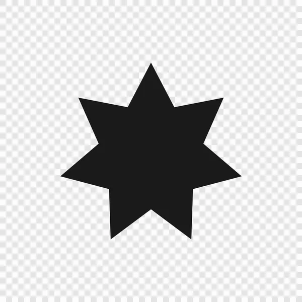 Estrella clásica de 7 puntos — Vector de stock