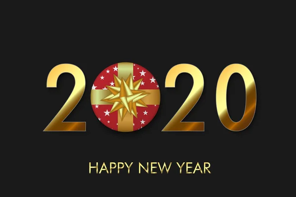 Mutlu yeni yıl 2020 arka plan. — Stok Vektör