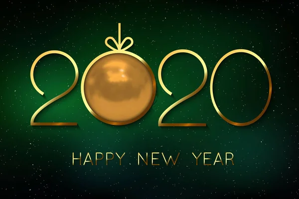 Happy New Year 2020 achtergrond. — Stockvector