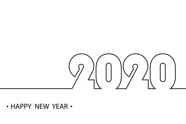 Happy New Year 2020 background. — Stock Vector