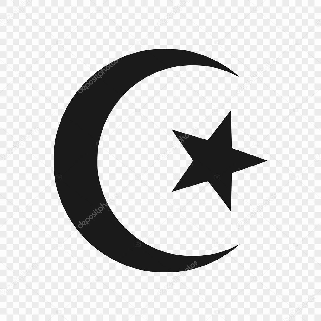 symbol of Islam isolated