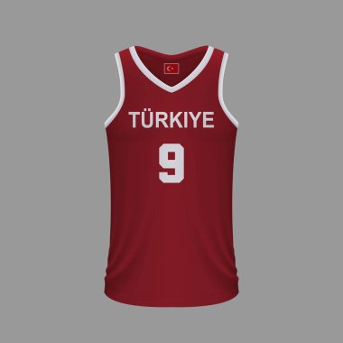 Gerçekçi basketbol forması 