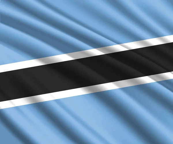 Bandera ondeante 3D — Vector de stock