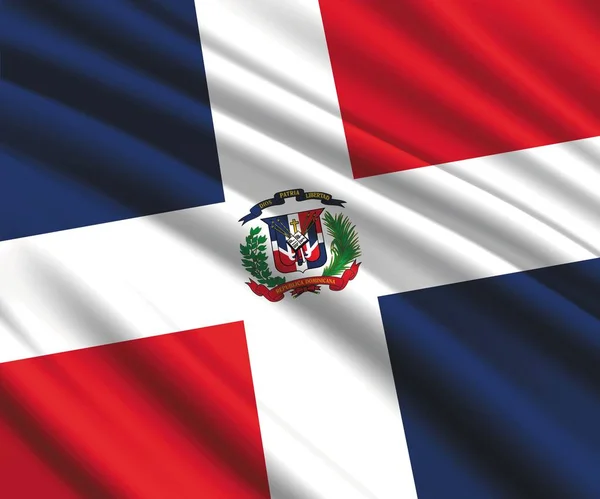 Bandera ondeante 3D — Archivo Imágenes Vectoriales