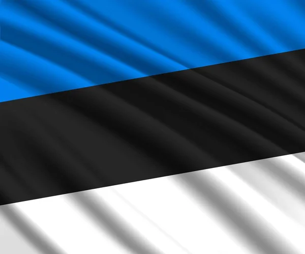 3d Flagge schwenken — Stockvektor