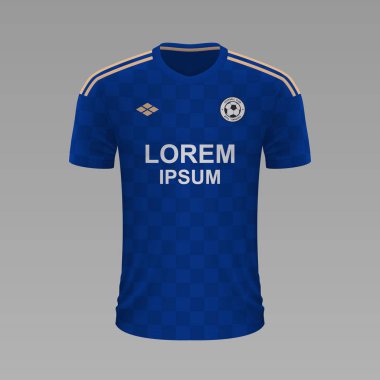 Gerçekçi futbol forması. Vektör çizimi