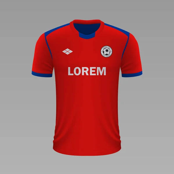 Realistisch voetbalshirt 2020 — Stockvector