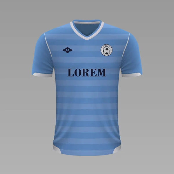 Chemise de football réaliste 2020 — Image vectorielle