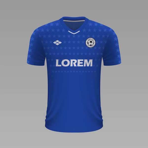 Camisa Futebol Realista 2020 Modelo Camisa Casa Bosnia Para Kit Vetor de grebeshkovmaxim gmail 415026598
