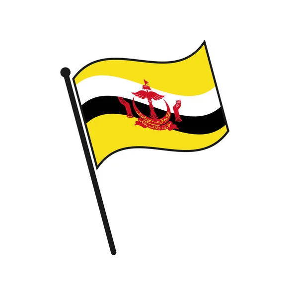 Simple drapeau isolé — Image vectorielle