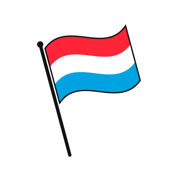 Icono de bandera simple — Vector de stock