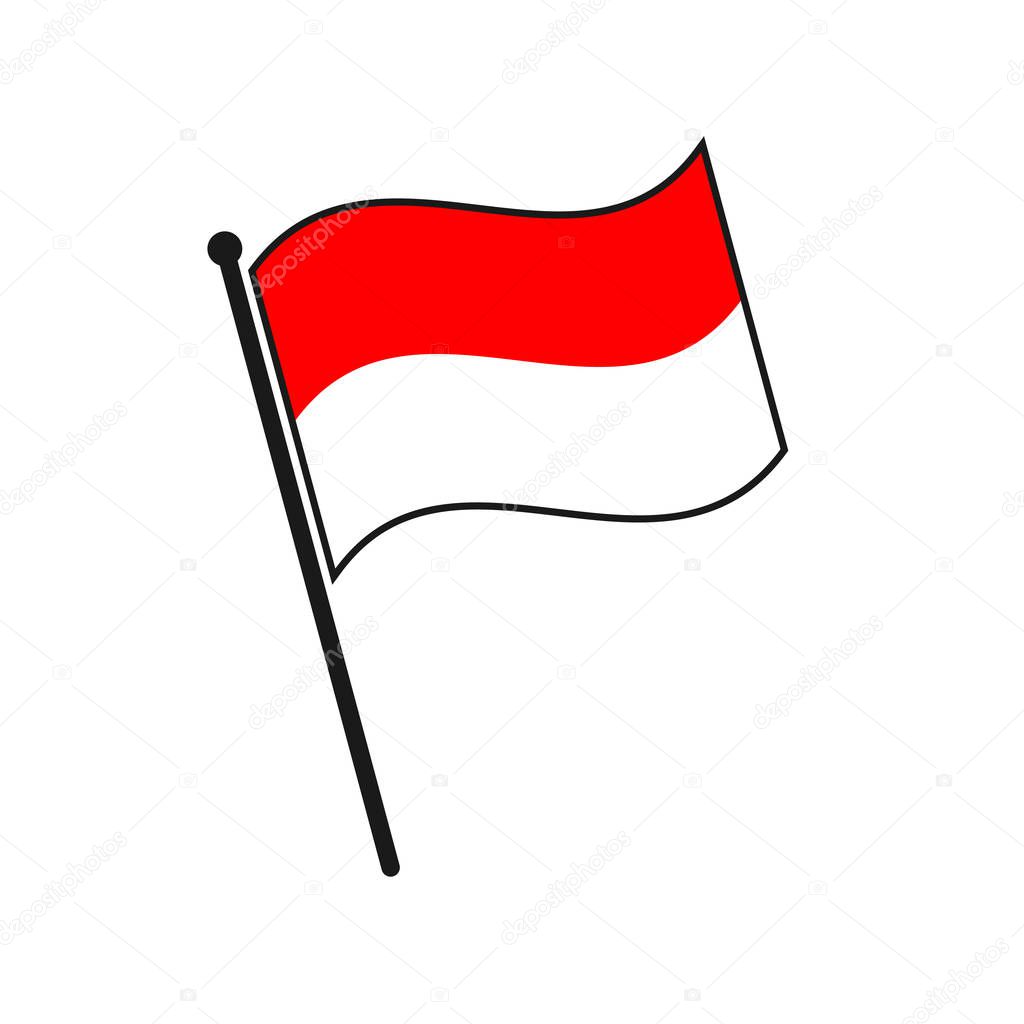 Simple flag isolated
