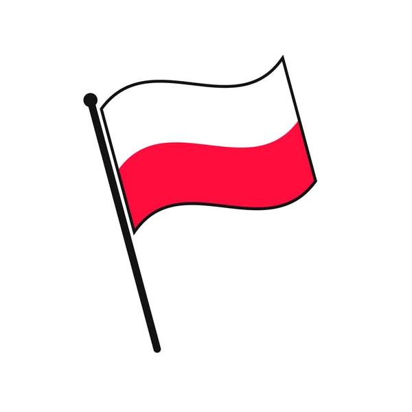 Eenvoudige vlagpictogram — Stockvector
