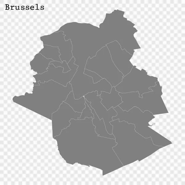 Carte de haute qualité Ville — Image vectorielle