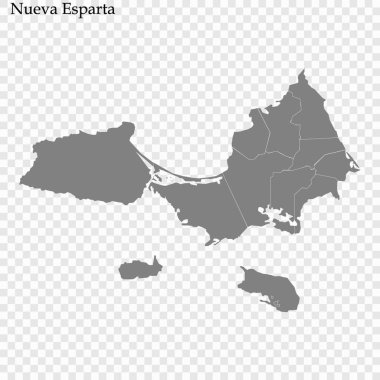 Yüksek Kaliteli harita Venezuela bir devlet