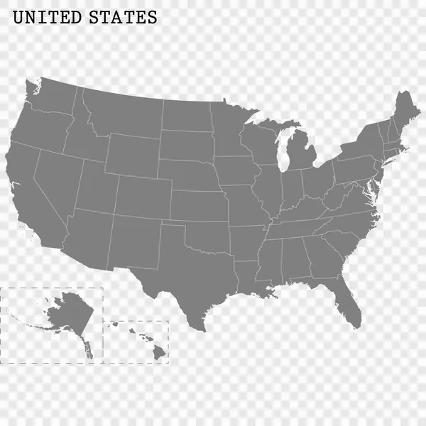 Mapa de alta calidad con fronteras — Archivo Imágenes Vectoriales