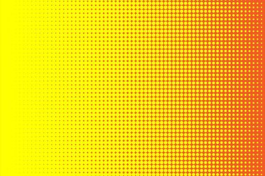 Soyut vektör çizgi roman pop art tarzı şablon, sarı ve kırmızı hal