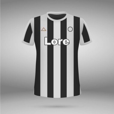 T - shirt. futbol forması. Vektör çizimi