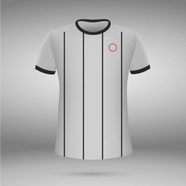 T - shirt. futbol forması. Vektör çizimi
