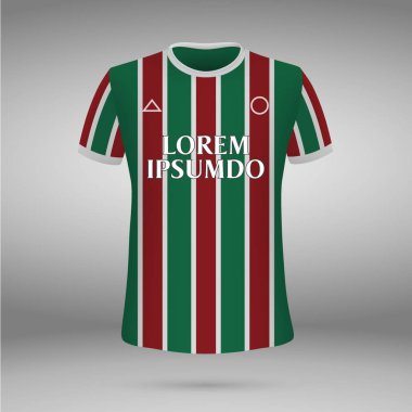 T - shirt. futbol forması. Vektör çizimi