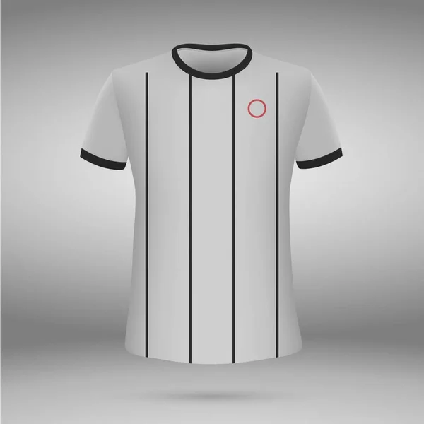 Camiseta. camiseta de fútbol. Ilustración vectorial — Vector de stock