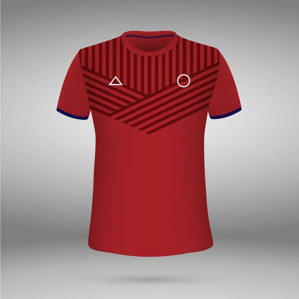 Camiseta. camiseta de fútbol. Ilustración vectorial — Vector de stock