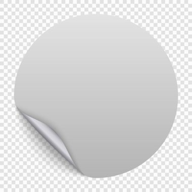 Yuvarlak kağıt etiket şablonu