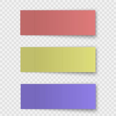 Yapışkan not veya Office kağıt sayfası kümesi