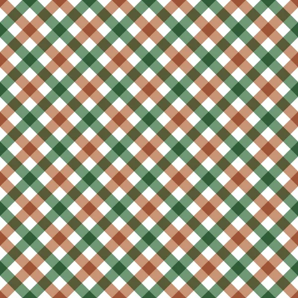 Diagonal checkered plaid seamless pattern — Stock Vector