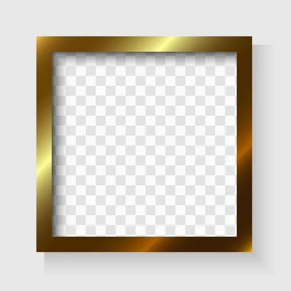 Realistisch foto frame geïsoleerd — Stockvector