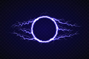 Yıldırım etkisiyle elektrik çemberi