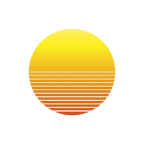 Sunset vector icon — Stock Vector