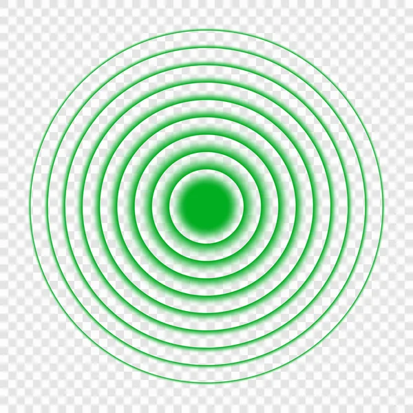 Значок звукової хвилі пошуку Sonar . — стоковий вектор