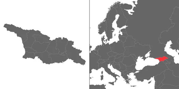 Mapa z lokalizacją — Wektor stockowy