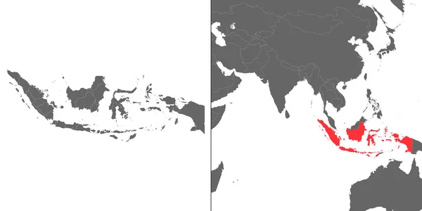 Carte avec emplacement — Image vectorielle