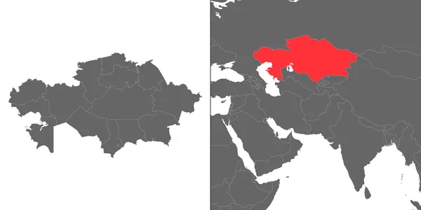 Carte avec emplacement — Image vectorielle